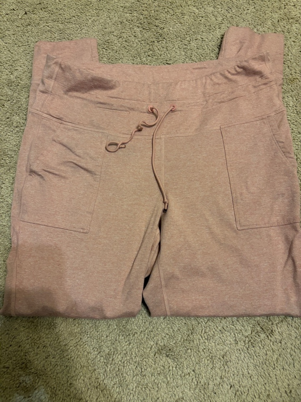 Old Navy Rose-Tone High-Waist Drawstring Leggings